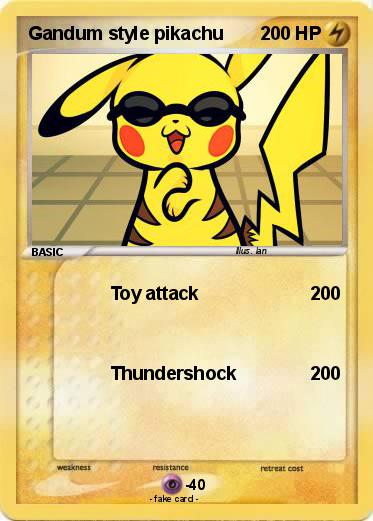 Pokemon Gandum style pikachu