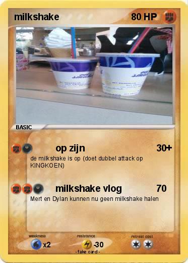 Pokemon milkshake