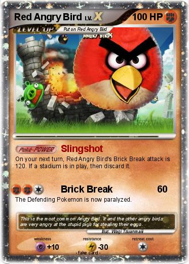 Pokemon Red Angry Bird