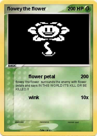 Pokemon flowey the flower
