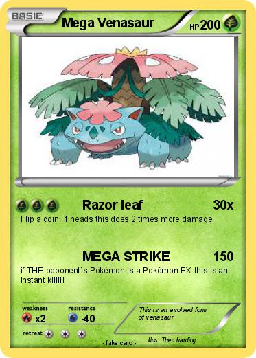 Pokemon Mega Venasaur
