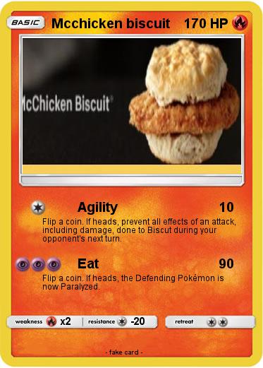 Pokemon Mcchicken biscuit