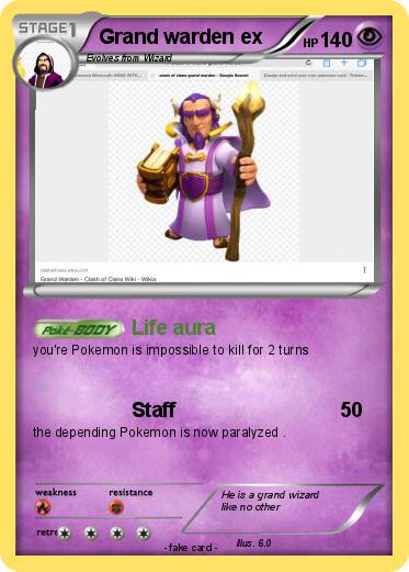 Pokemon Grand warden ex