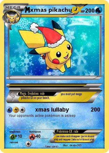 Pokemon xmas pikachu