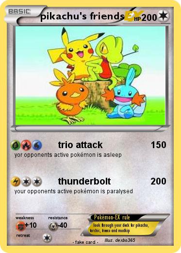Pokemon pikachu's friends