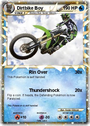 Pokemon Dirtbike Boy