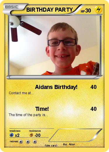 Pokemon BIRTHDAY PARTY