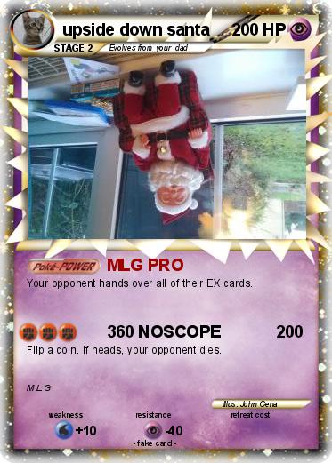 Pokemon upside down santa