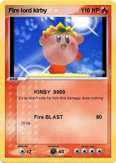 Pokemon Fire lord kirby
