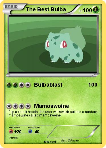 Pokemon The Best Bulba