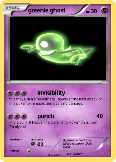 Pokemon greenie ghost