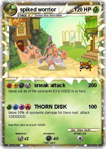 Pokemon spiked worrior