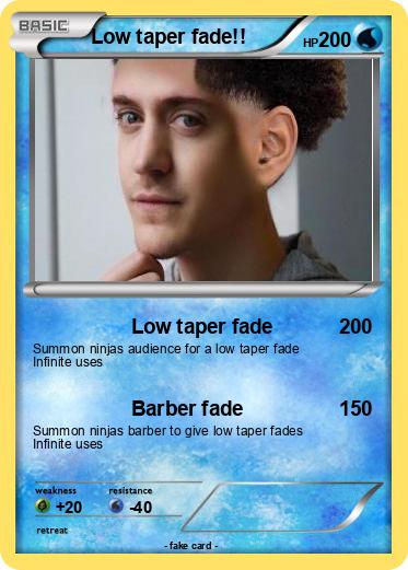Pokemon Low taper fade!!