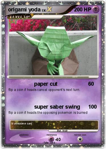 Pokemon origami yoda