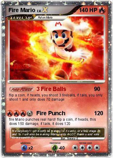 Pokemon Fire Mario