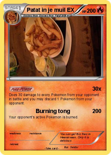 Pokemon Patat in je muil EX