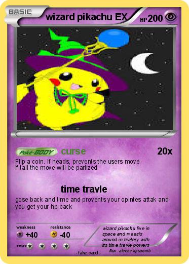 Pokemon wizard pikachu EX