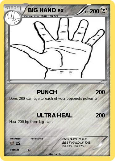 Pokemon BIG HAND ex