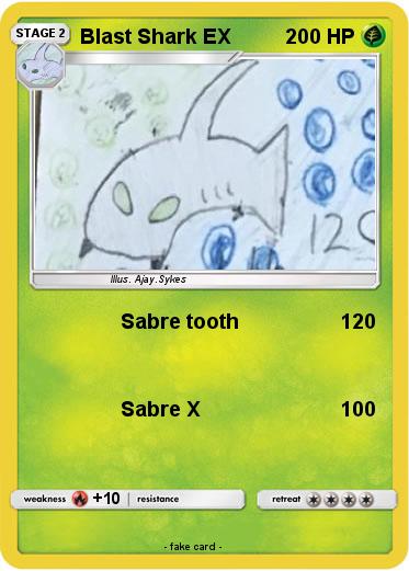 Pokemon Blast Shark EX