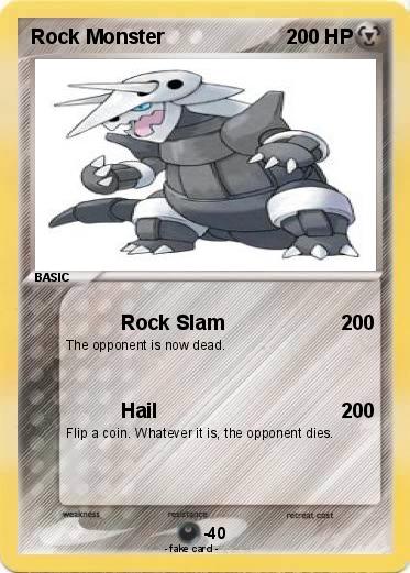 Pokemon Rock Monster