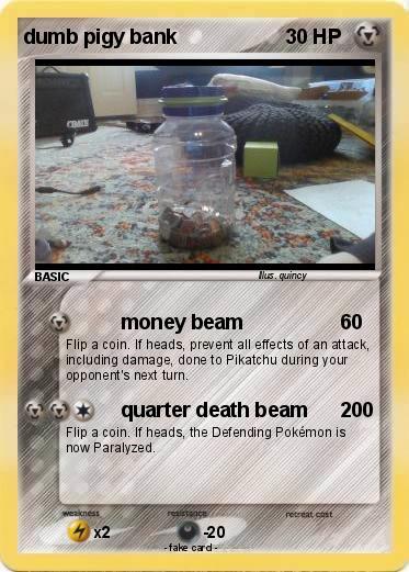 Pokemon dumb pigy bank