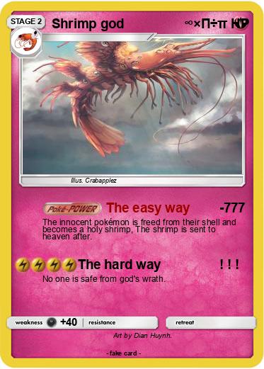 Pokemon Shrimp god