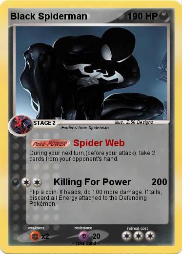 Pokemon Black Spiderman