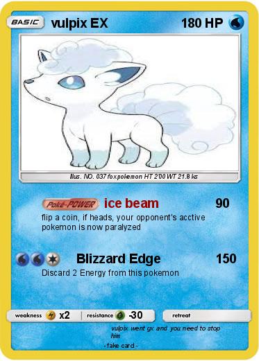 Pokemon vulpix EX