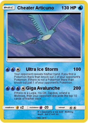 Pokemon Cheater Articuno