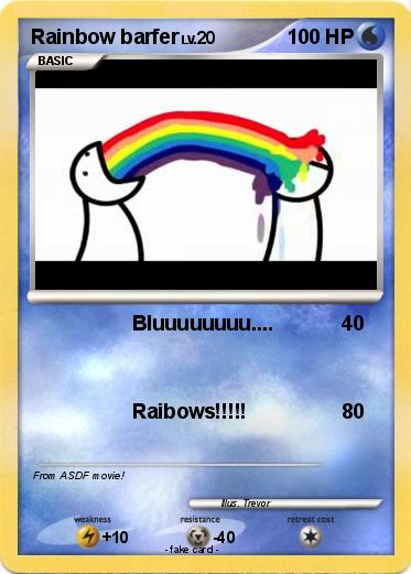 Pokemon Rainbow barfer