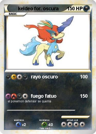Pokemon keldeo for. oscura