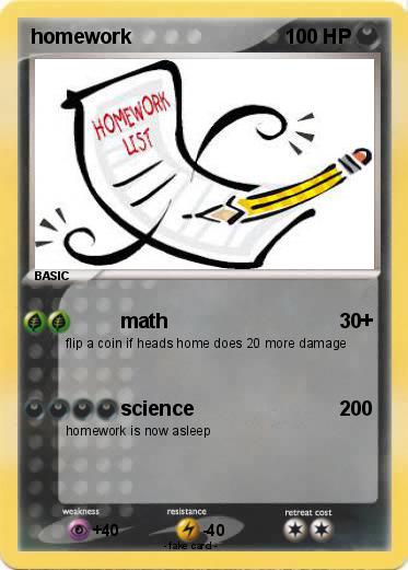 Pokemon homework