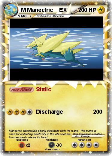 Pokemon M Manectric    EX