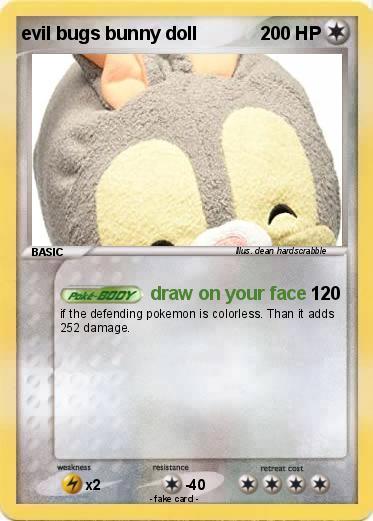 Pokemon evil bugs bunny doll