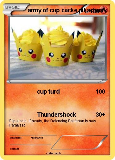 Pokemon army of cup cacke pikachus
