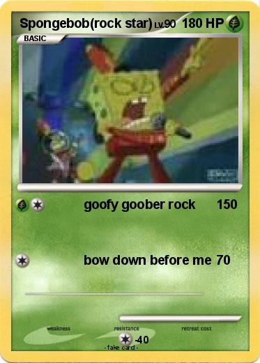 Pokemon Spongebob(rock star)