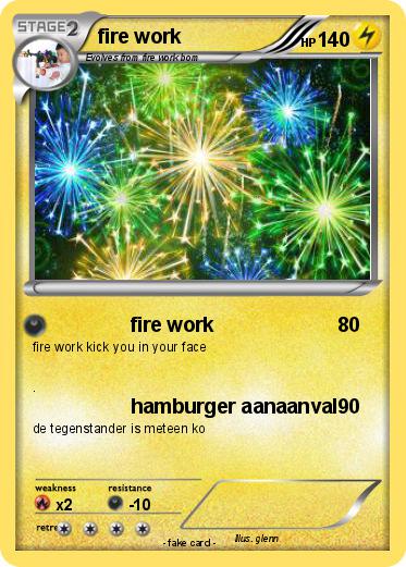Pokemon fire work