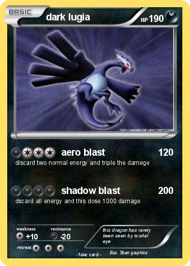Pokemon dark lugia