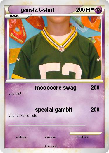 Pokemon gansta t-shirt