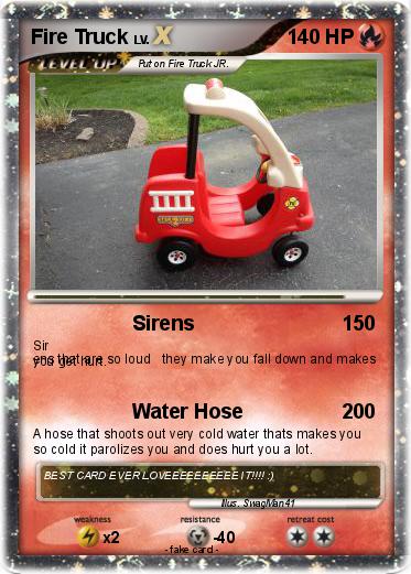 Pokemon Fire Truck