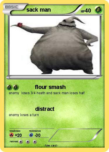 Pokemon sack man
