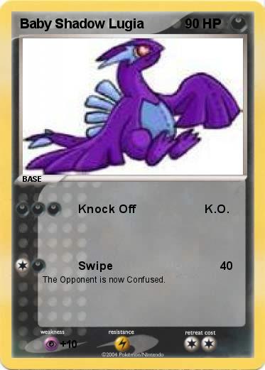 Pokemon Baby Shadow Lugia