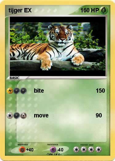 Pokemon tijger EX