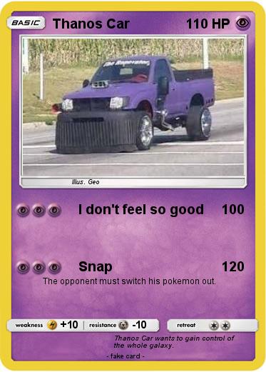 Pokemon Thanos Car