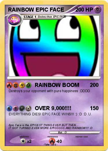 Pokemon RAINBOW EPIC FACE