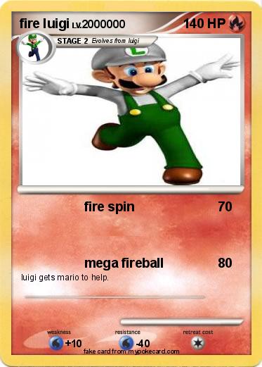 Pokemon fire luigi