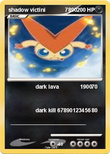 Pokemon shadow victini             7890