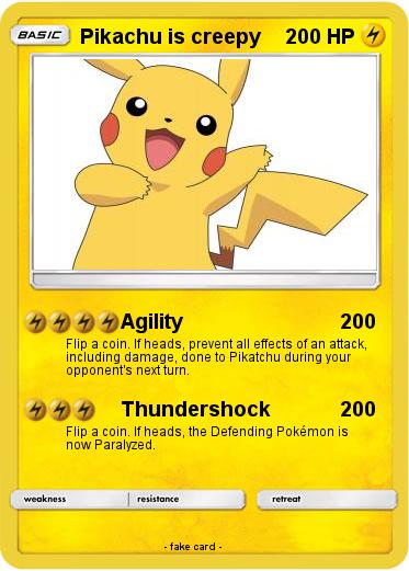 Pokemon Pikachu is creepy Pokemon Pikachu is creepy