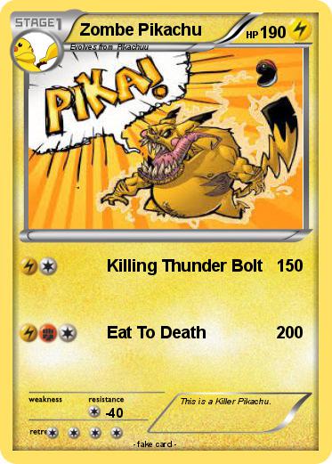 Pokemon Zombe Pikachu