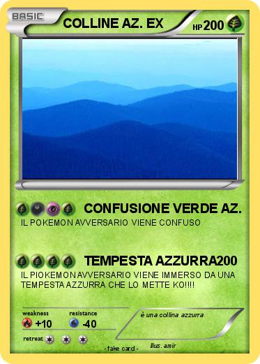 Pokemon COLLINE AZ. EX